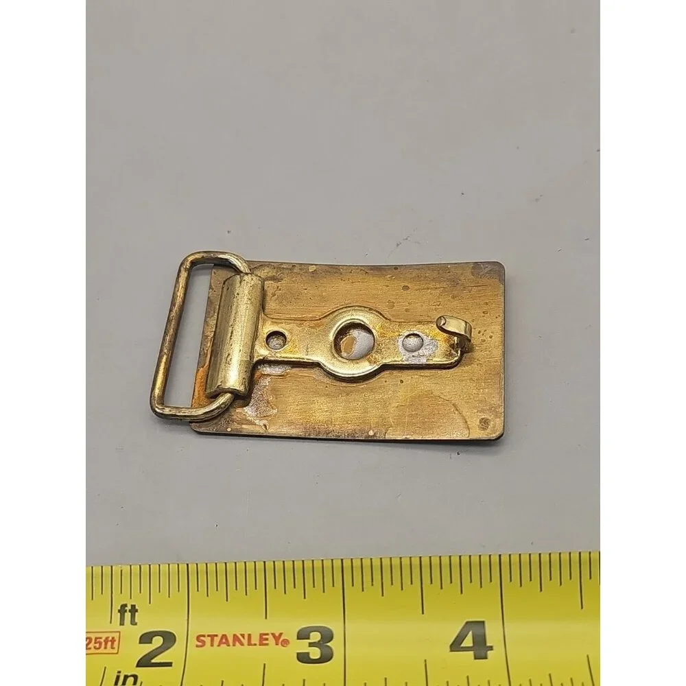 VINTAGE MEN'S BRASS AT&T‎ BELT BUCKLE Solid Brass USA